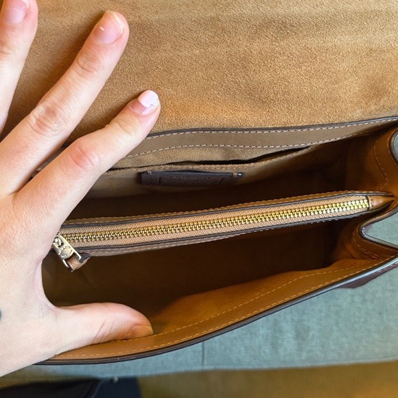 Burgundy Coach Tilly Top Handle Leather Satchel F76618 - Picture 9 of 12